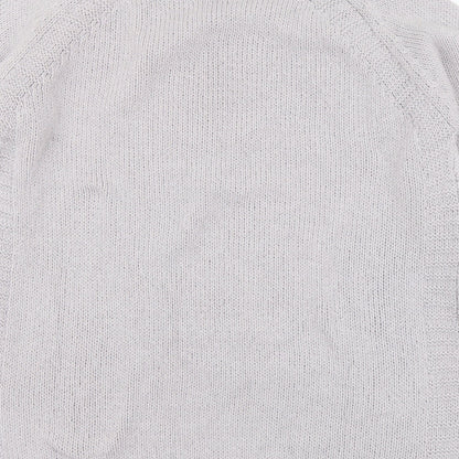 F&F Womens Grey Round Neck Acrylic Pullover Jumper Size 12