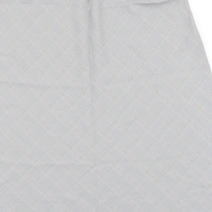 Berkertex Womens Grey Argyle/Diamond Polyester A-Line Skirt Size 16 Buckle