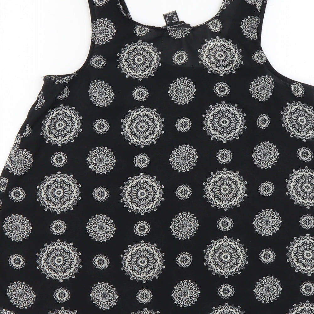 Womens UK Size 6 Atmosphere Black Basic Tank