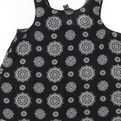 Womens UK Size 6 Atmosphere Black Basic Tank