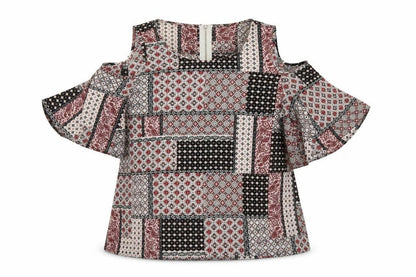 Womens UK Size 6 Atmosphere Multicoloured Basic Blouse