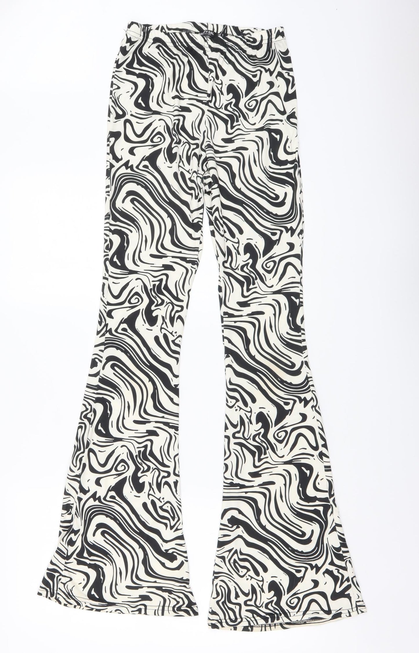 Womens UK Size 6 Nasty Gal Regular Fit  Black Trousers