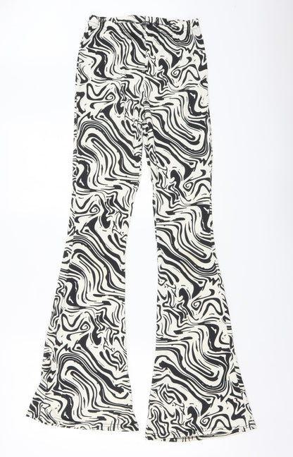 Womens UK Size 6 Nasty Gal Regular Fit  Black Trousers