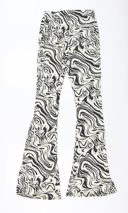 Womens UK Size 6 Nasty Gal Regular Fit  Black Trousers