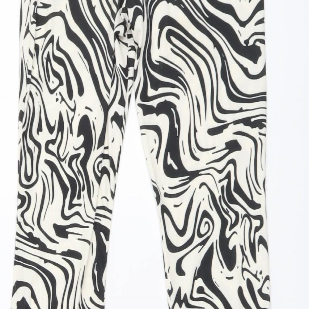 Womens UK Size 6 Nasty Gal Regular Fit  Black Trousers