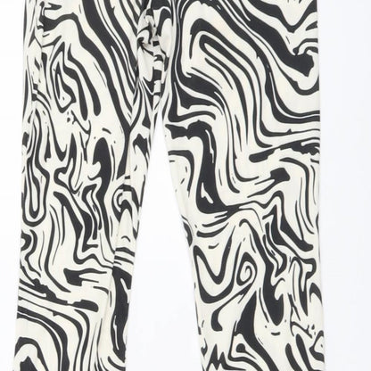 Womens UK Size 6 Nasty Gal Regular Fit  Black Trousers