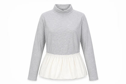 Womens UK Size 14 New Look Grey Basic Blouse
