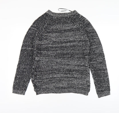 Womens UK Size S Papaya Black Pullover Jumper