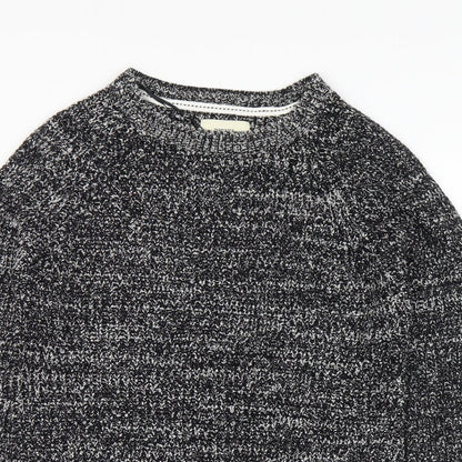 Womens UK Size S Papaya Black Pullover Jumper