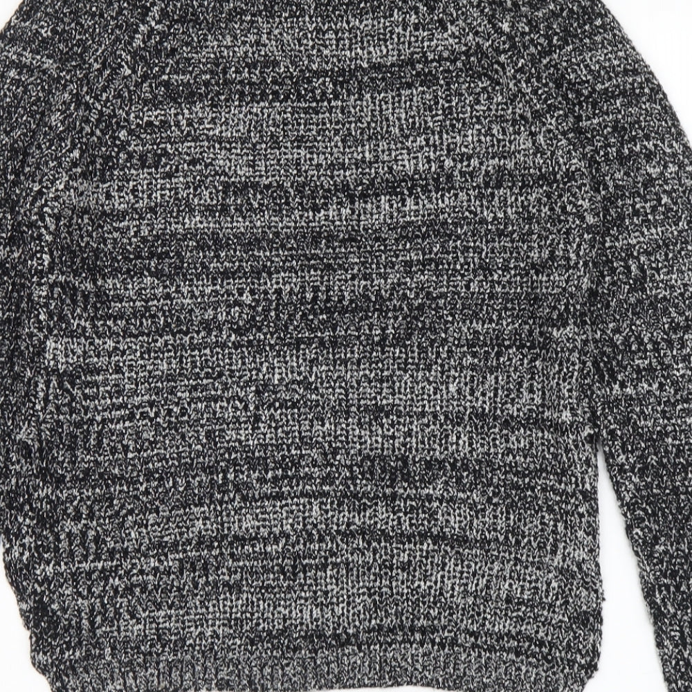 Womens UK Size S Papaya Black Pullover Jumper