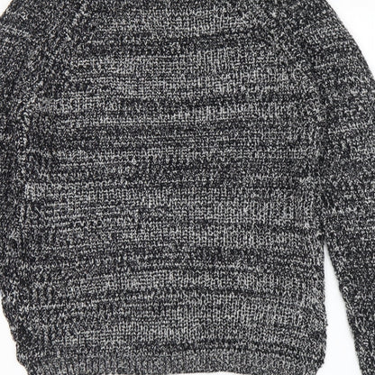 Womens UK Size S Papaya Black Pullover Jumper