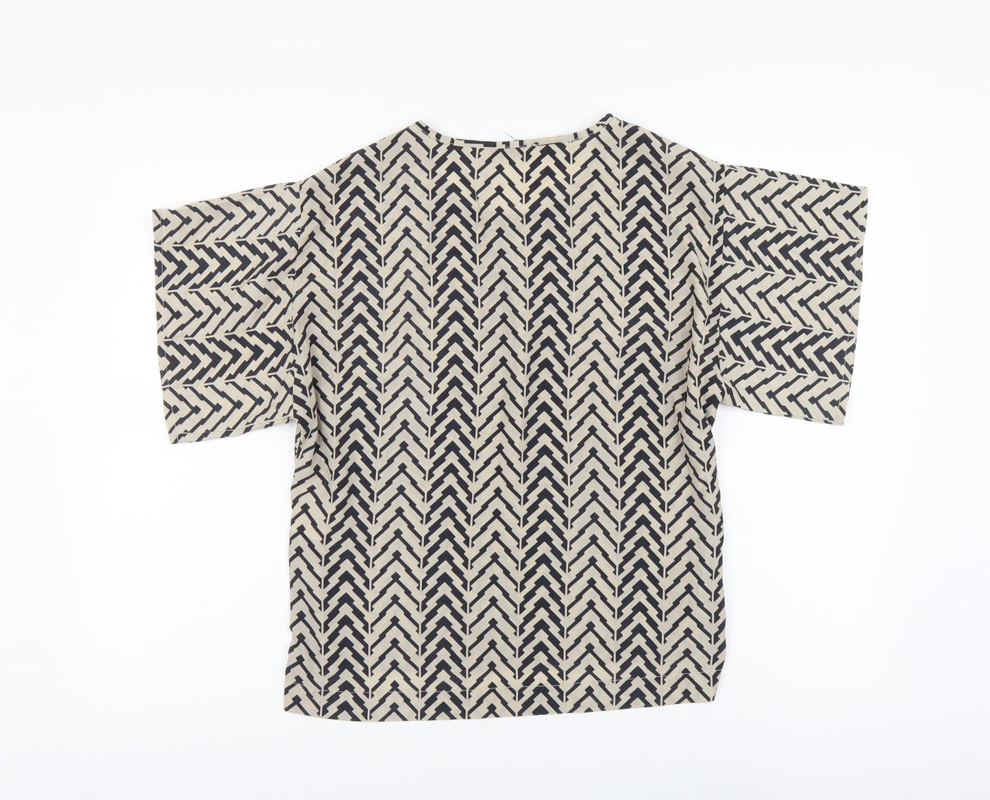 Womens UK Size 8 Quiz Beige Basic Blouse