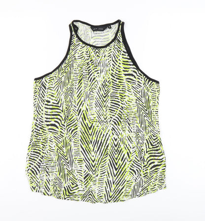 Womens UK Size 8 New Look Green Basic Tank