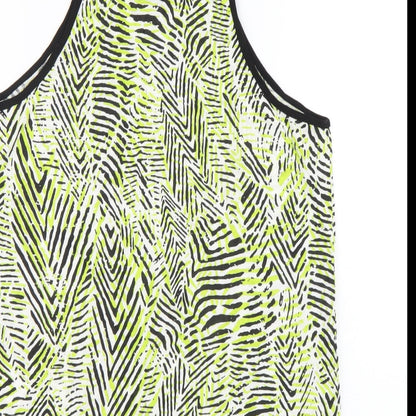 Womens UK Size 8 New Look Green Basic Tank