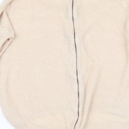 Brave Soul Womens Pink Round Neck Acrylic Pullover Jumper Size M