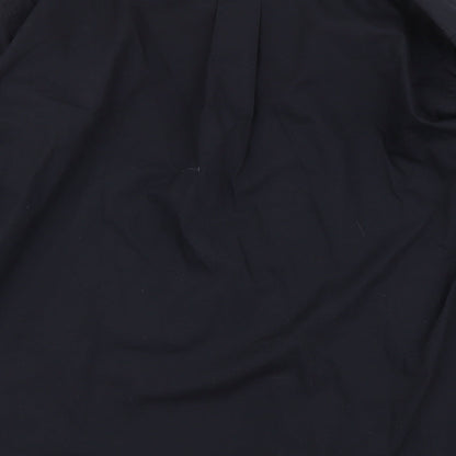 Armando Mens Blue Cotton Button-Up Size 17 Collared Button