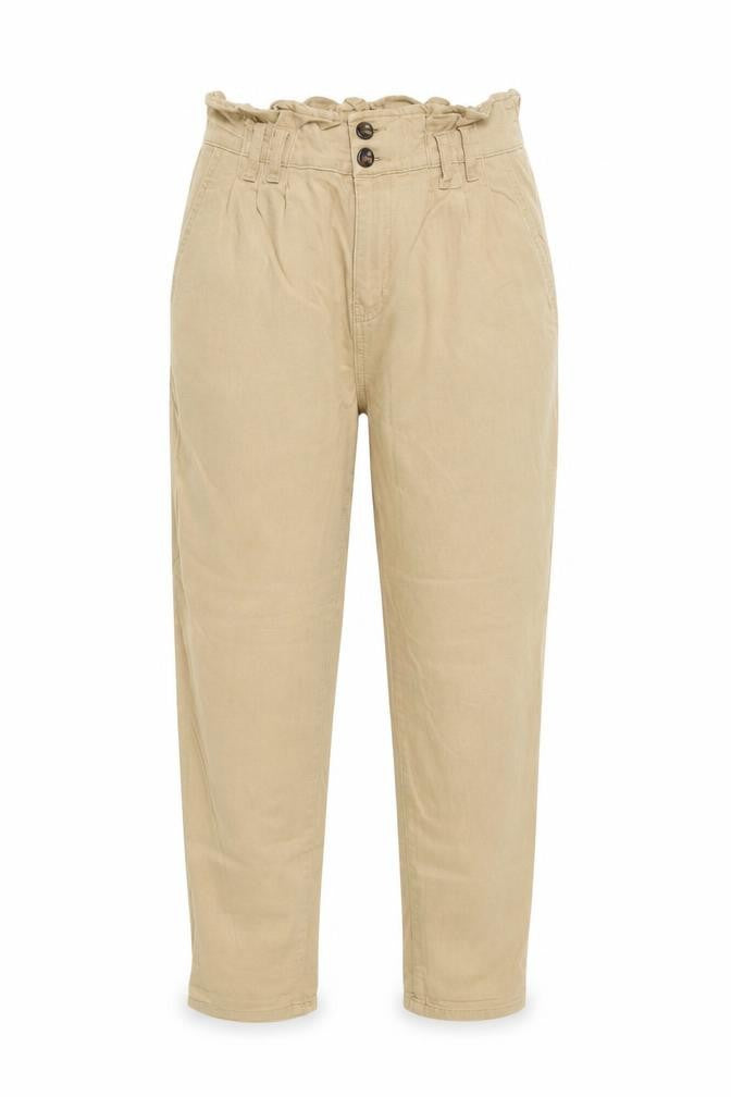 Womens UK Size 10 Denim & Co. Regular Fit Straight Beige Jeans