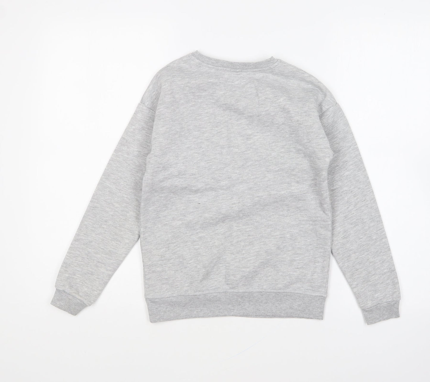 Primark Girls Grey Cotton Pullover Sweatshirt Size 9-10 Years Pullover - Stay Happy Be You