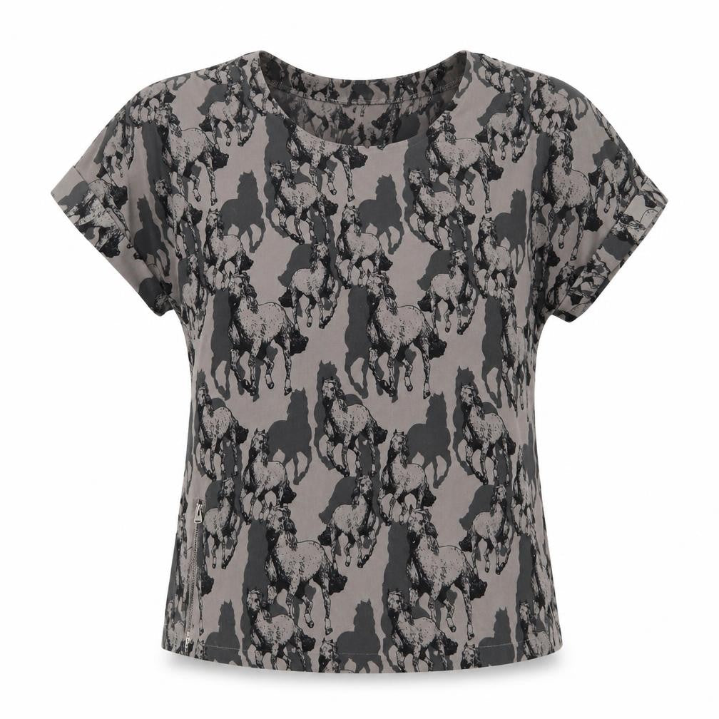 Womens UK Size XS VERO MODA Grey Basic Blouse