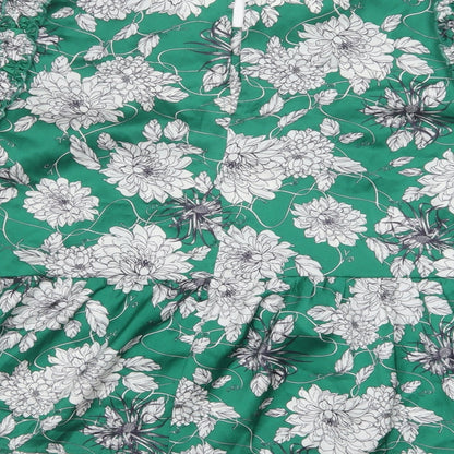 Womens UK Size M Dunnes Stores Green Basic Blouse