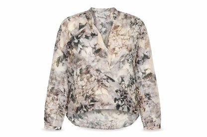Womens UK Size 6 H&M Grey Basic Blouse