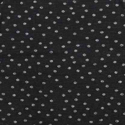 F&F Womens Grey Round Neck Polka Dot Polyester Pullover Jumper Size 16