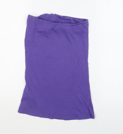 Womens UK Size 10 New Look Purple Basic T-Shirt