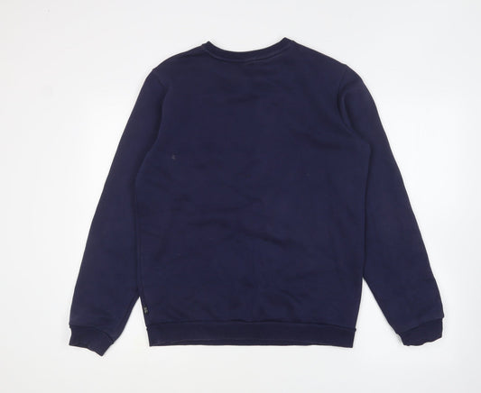 PUMA Womens Blue Cotton Pullover Sweatshirt Size 3XL Pullover