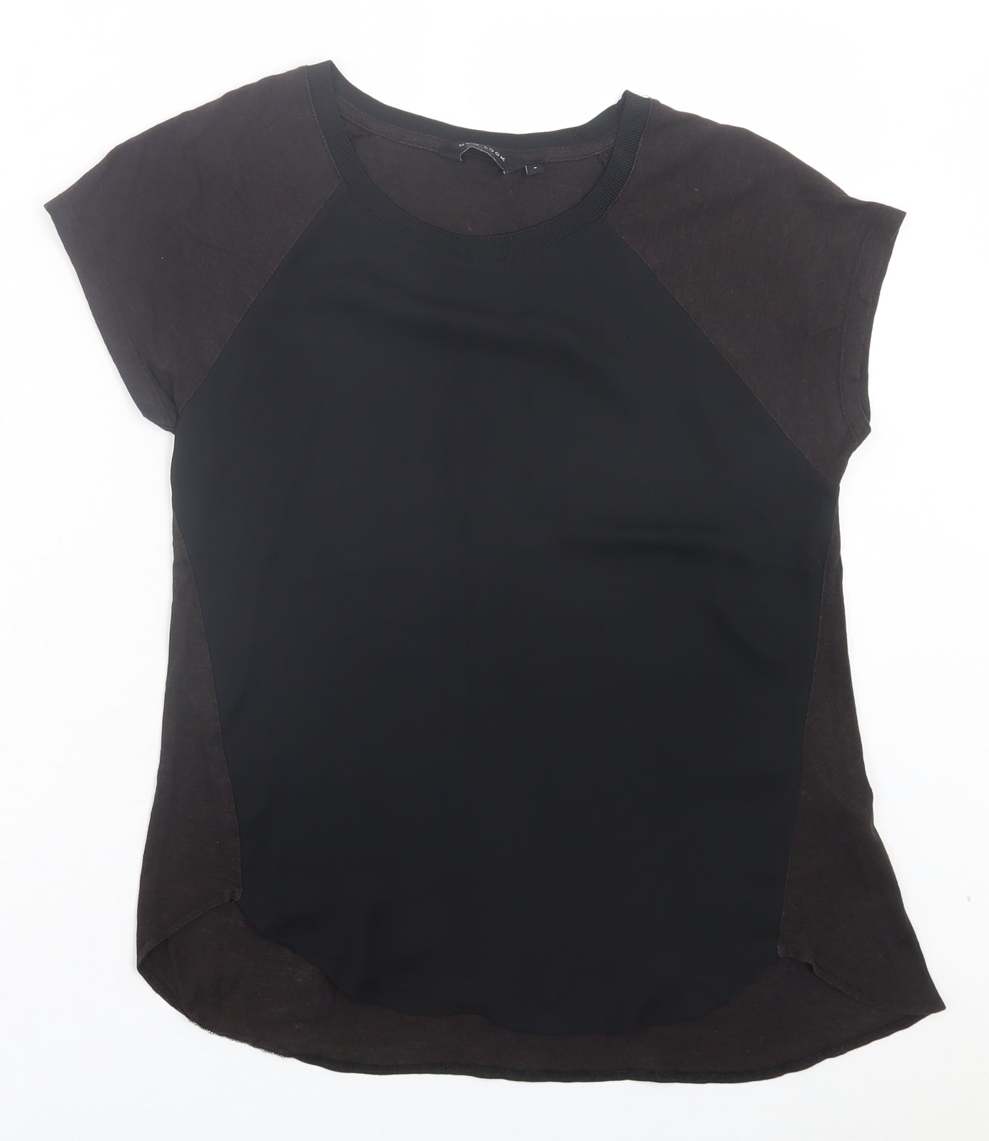 Womens UK Size 8 New Look Brown Basic T-Shirt