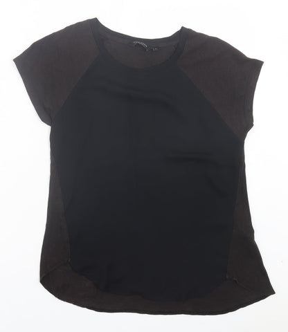 Womens UK Size 8 New Look Brown Basic T-Shirt