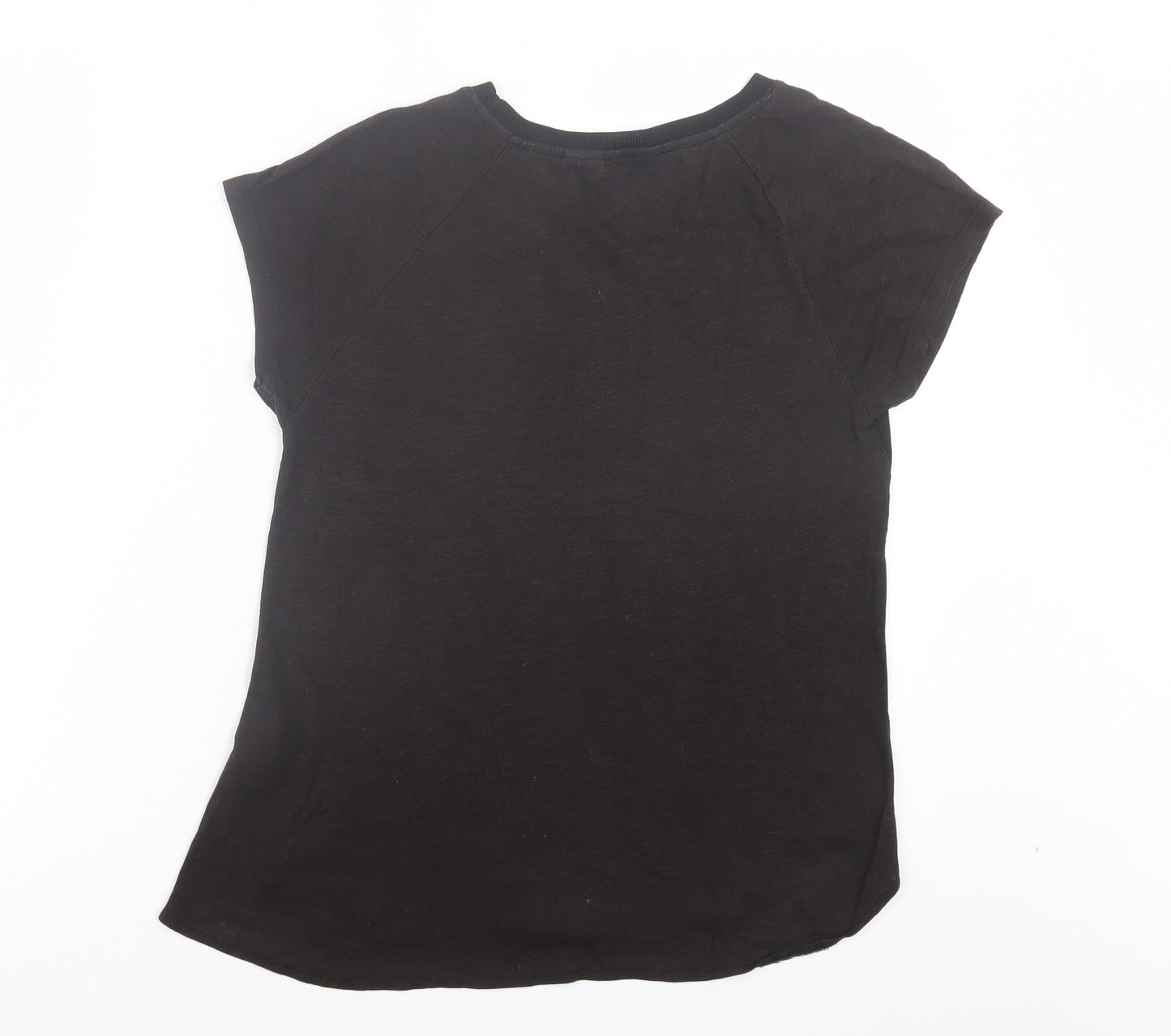 Womens UK Size 8 New Look Brown Basic T-Shirt