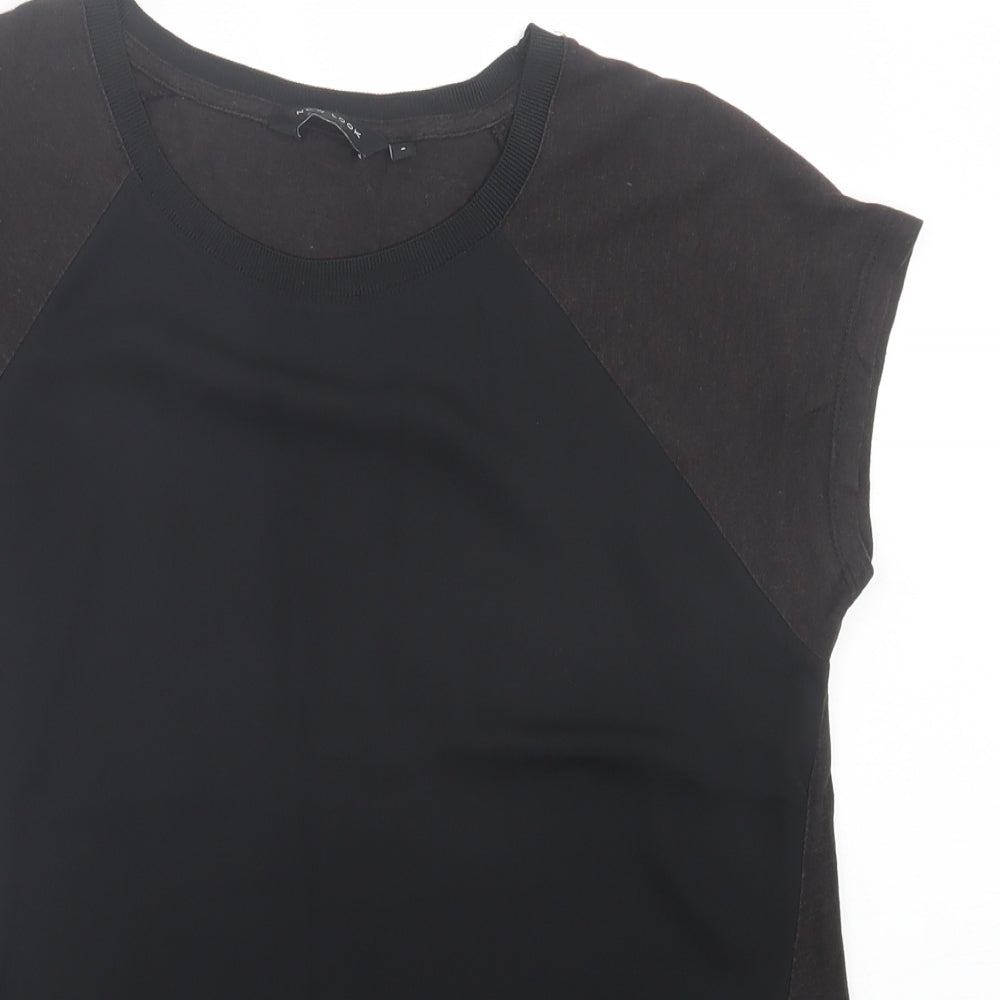 Womens UK Size 8 New Look Brown Basic T-Shirt