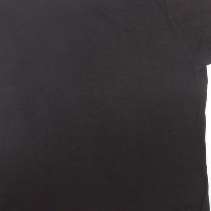 Womens UK Size 8 New Look Brown Basic T-Shirt