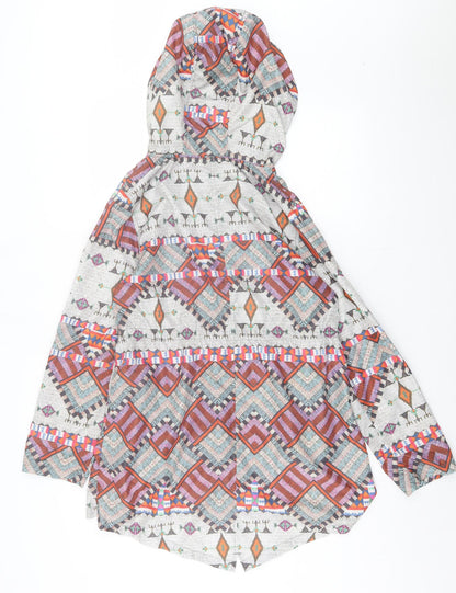 Atmosphere Womens Multicoloured Geometric Jacket Size S Zip