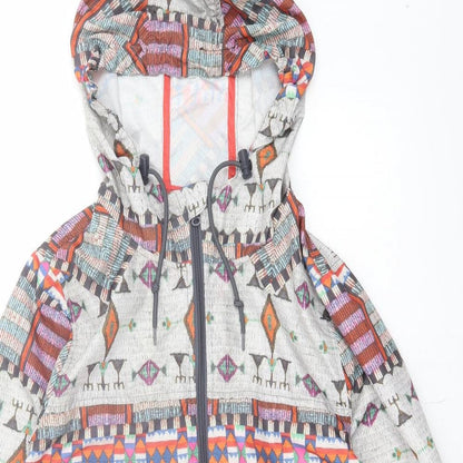 Atmosphere Womens Multicoloured Geometric Jacket Size S Zip