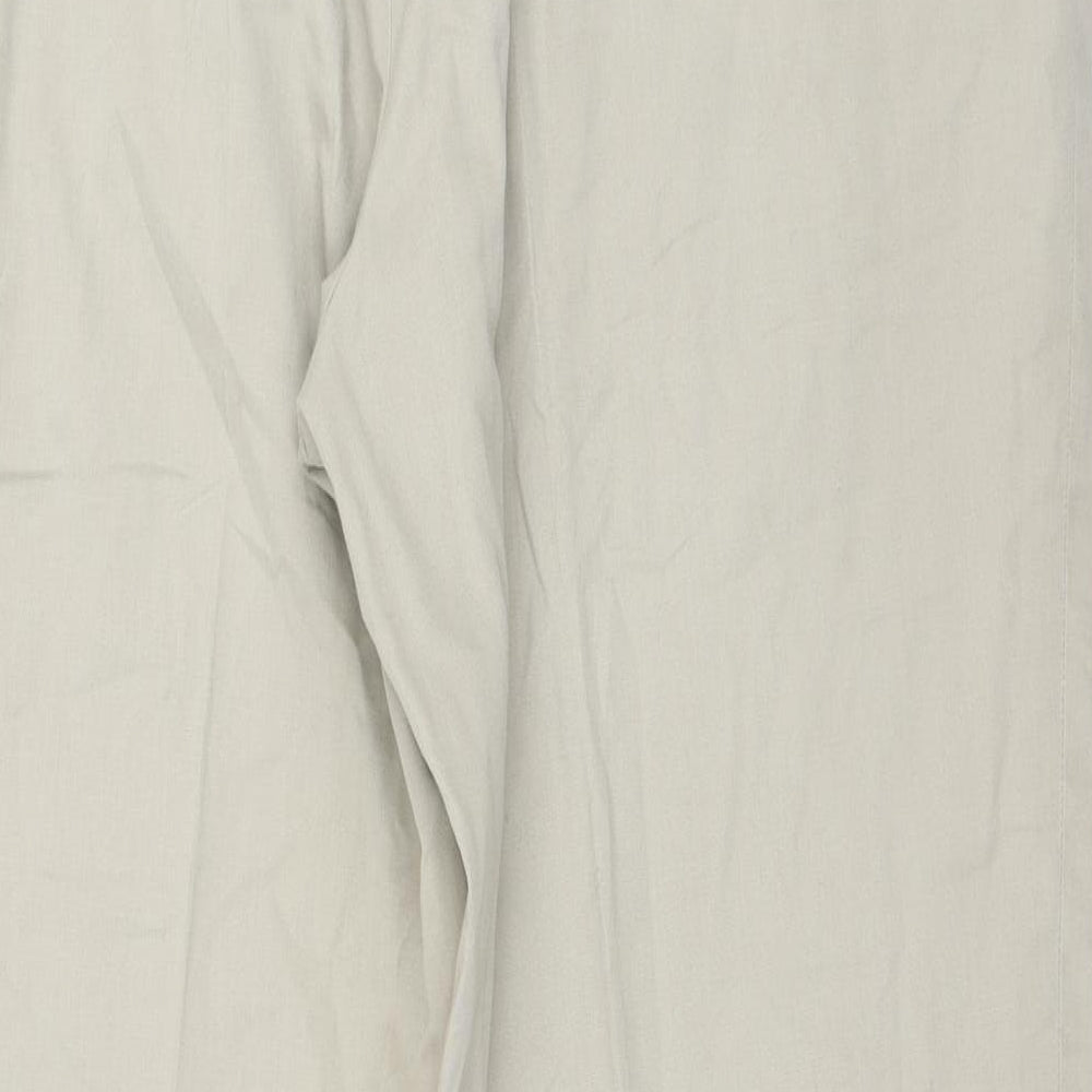 Womens UK Size 40 in Marks and Spencer Regular Fit Chino Beige Trousers