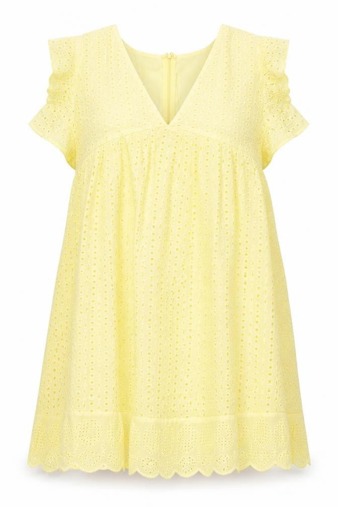 Womens UK Size XL Preworn Yellow Basic Blouse