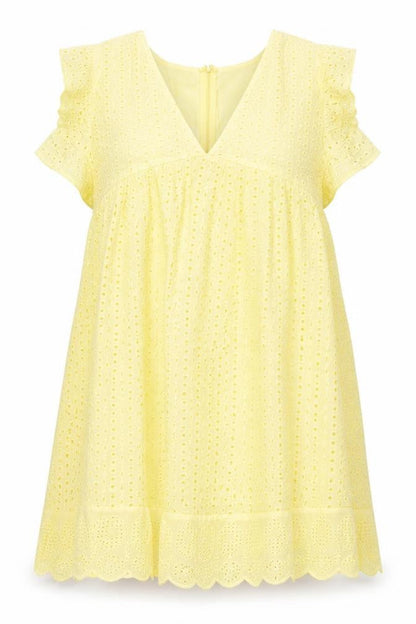 Womens UK Size XL Preworn Yellow Basic Blouse