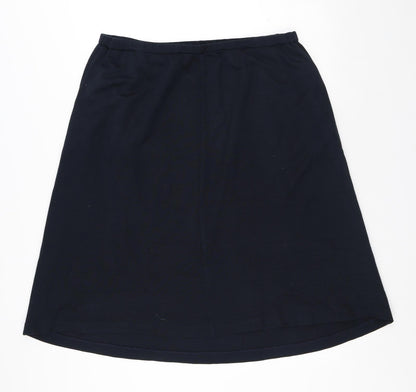 Carr Westley Womens Blue Acrylic A-Line Skirt Size 24
