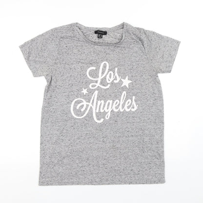 Womens UK Size 12 Atmosphere Grey Basic T-Shirt