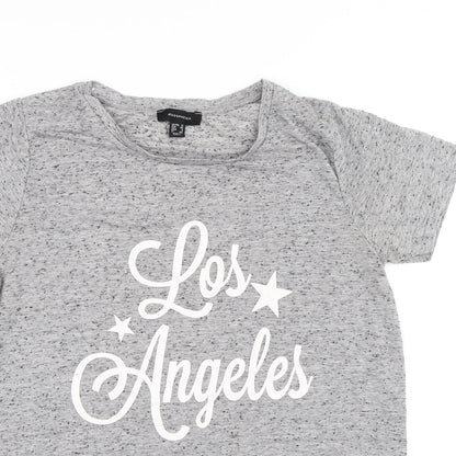 Womens UK Size 12 Atmosphere Grey Basic T-Shirt