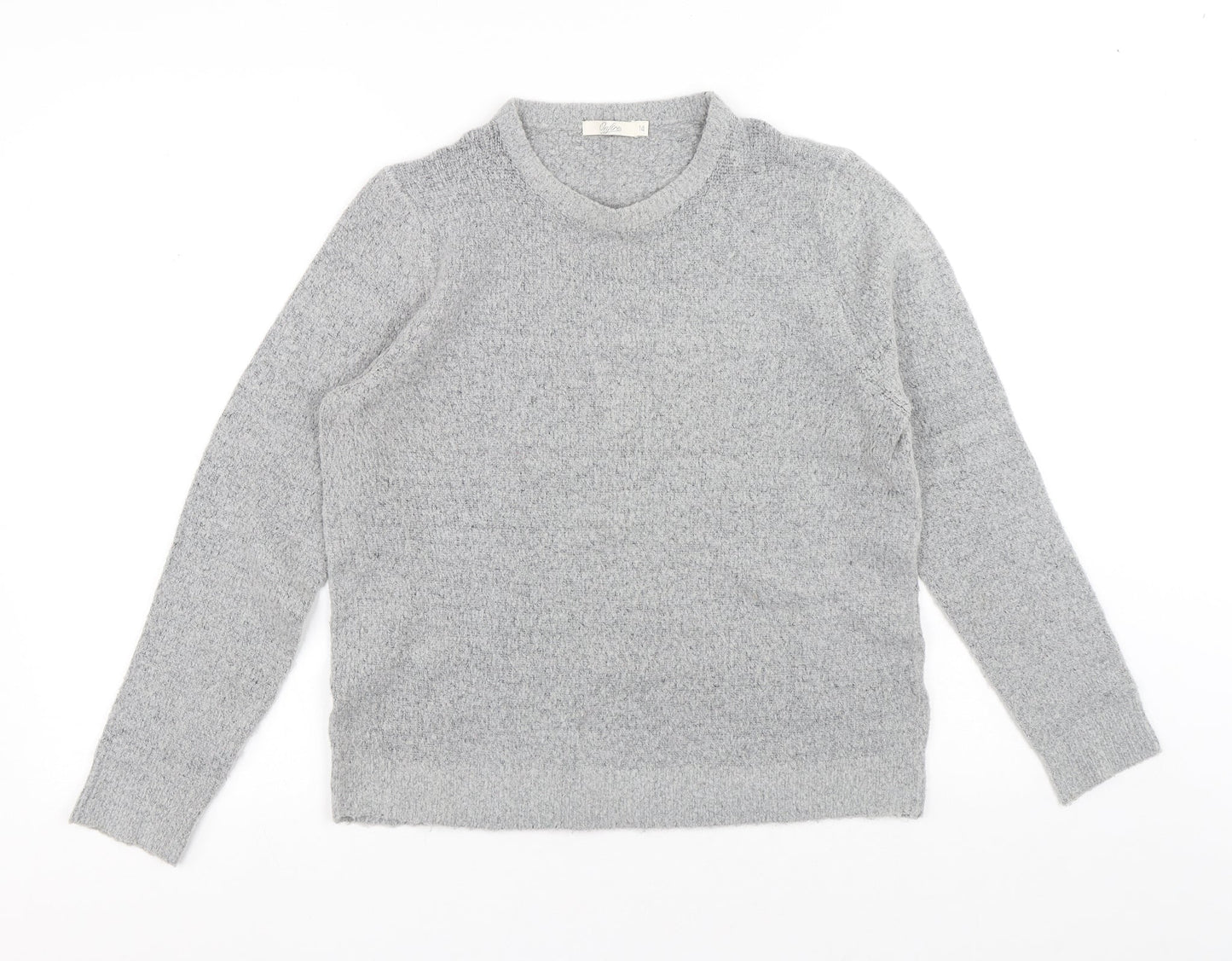 Womens UK Size 14 Onfire Grey Pullover Jumper