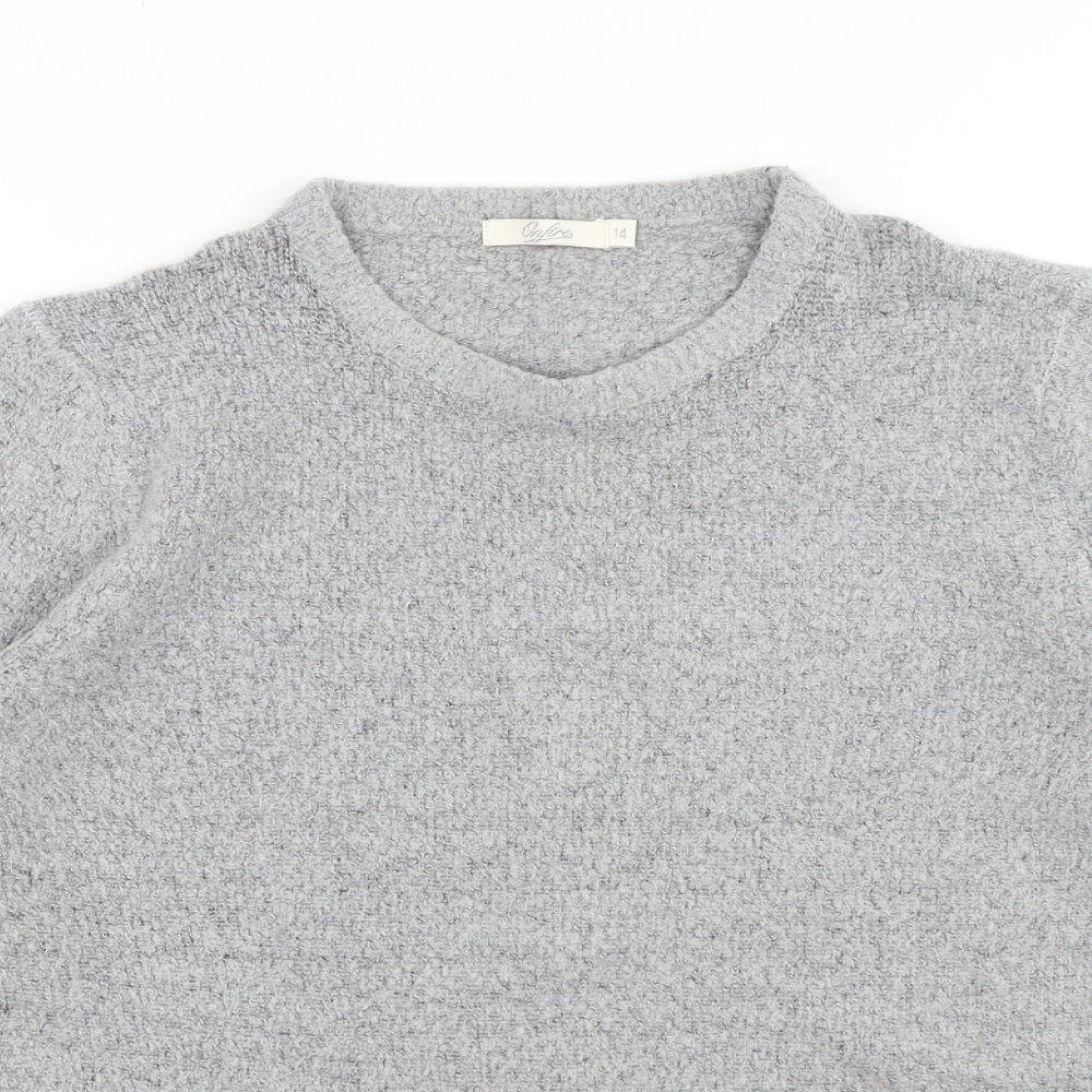 Womens UK Size 14 Onfire Grey Pullover Jumper
