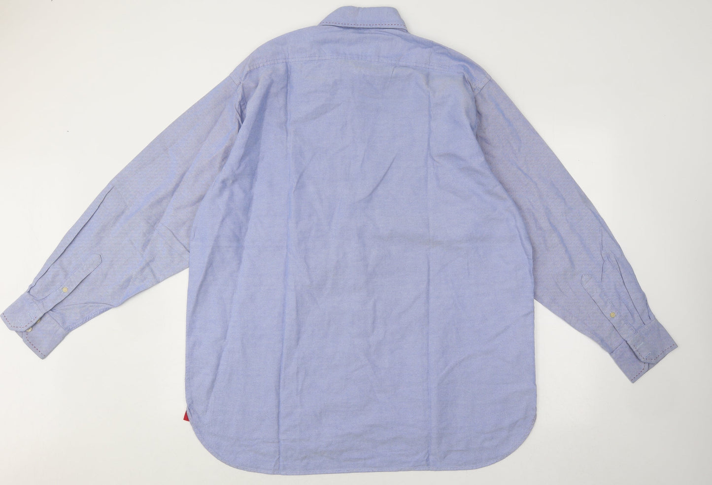 Mens UK Size 16.5 Code Blue  Button-Up Long Sleeve Casual Shirt