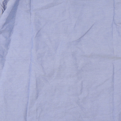 Mens UK Size 16.5 Code Blue  Button-Up Long Sleeve Casual Shirt