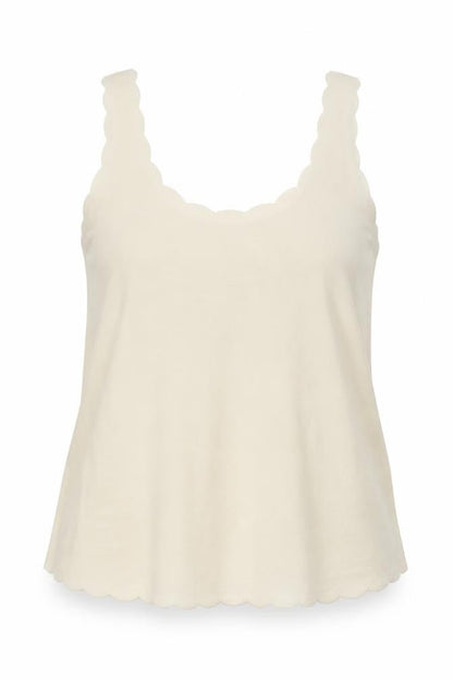 Womens UK Size 10 Topshop Yellow Basic Tank
