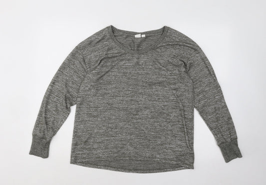 Gap Womens Green Scoop Neck Polyester Pullover Jumper Size M