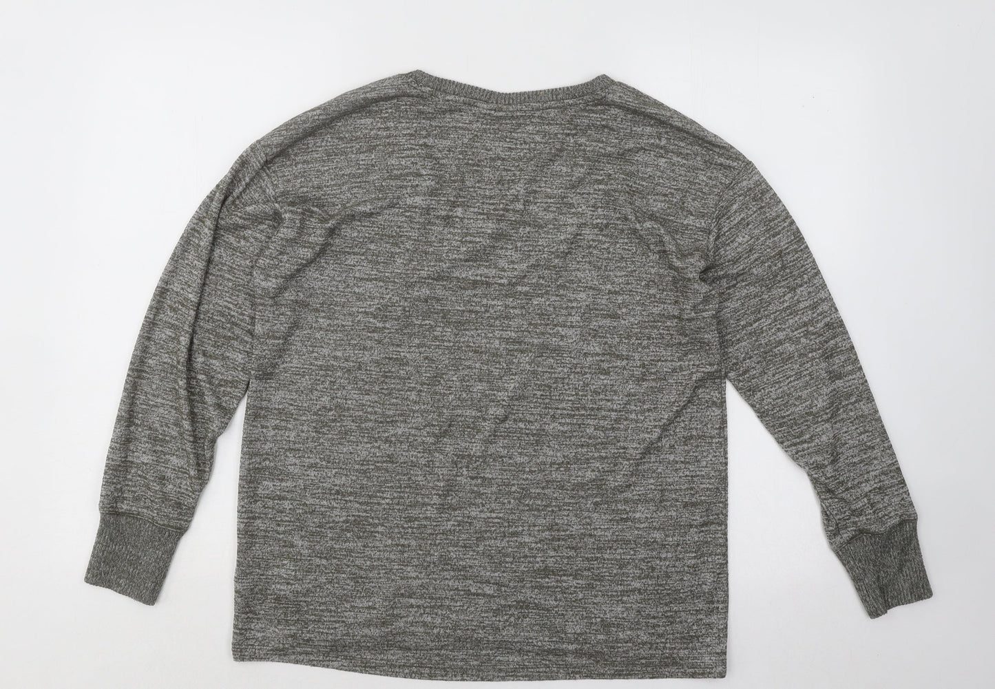 Gap Womens Green Scoop Neck Polyester Pullover Jumper Size M