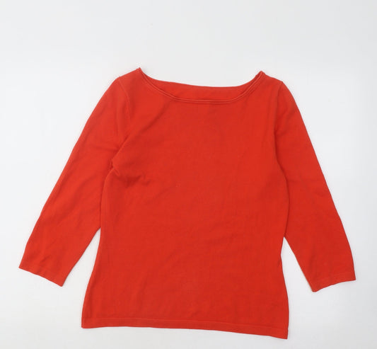 Womens UK Size 8 Preworn Red Pullover Jumper