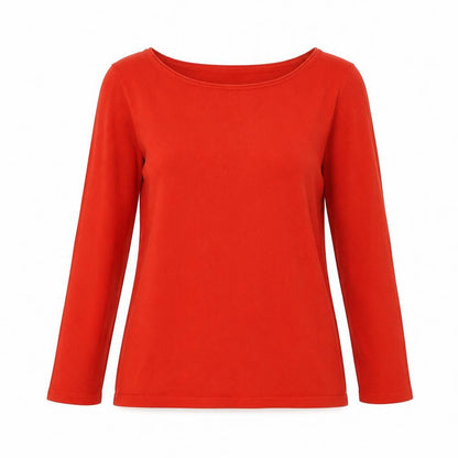 Womens UK Size 8 Preworn Red Pullover Jumper